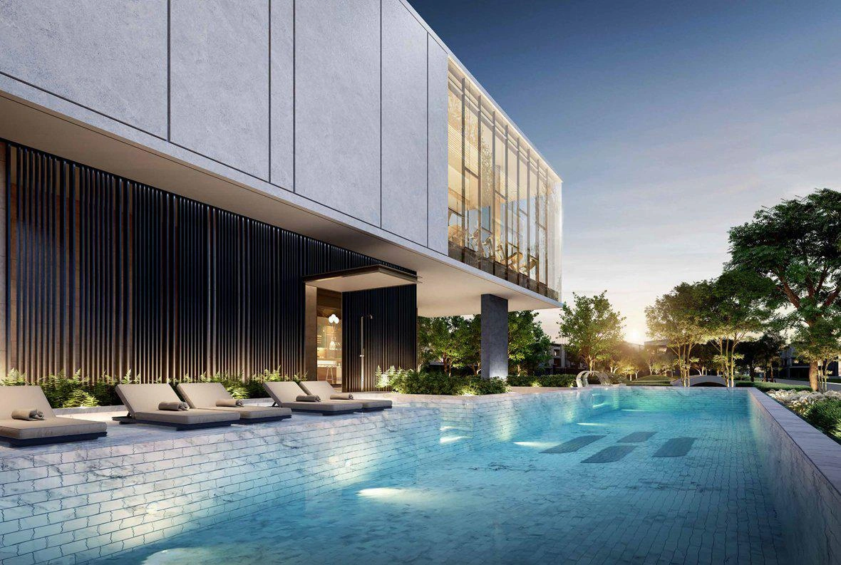 Ville in un moderno complesso residenziale a Bangkok, Thailandia