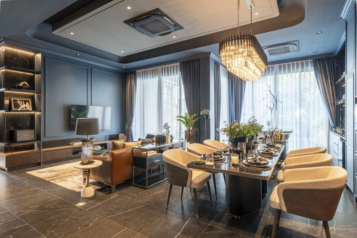 Ville in un moderno complesso residenziale a Bangkok, Thailandia