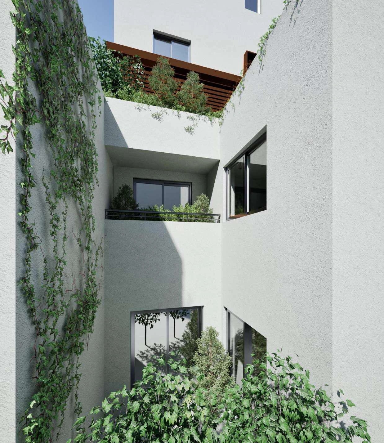 آپارتمانها در یک مجتمع مسکونی مدرن در آتیکا، یونان