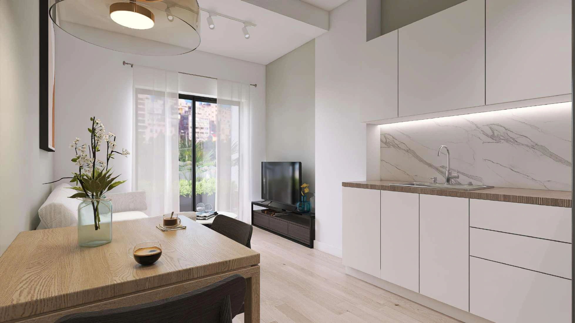 آپارتمانها در یک مجتمع مسکونی مدرن در آتیکا، یونان