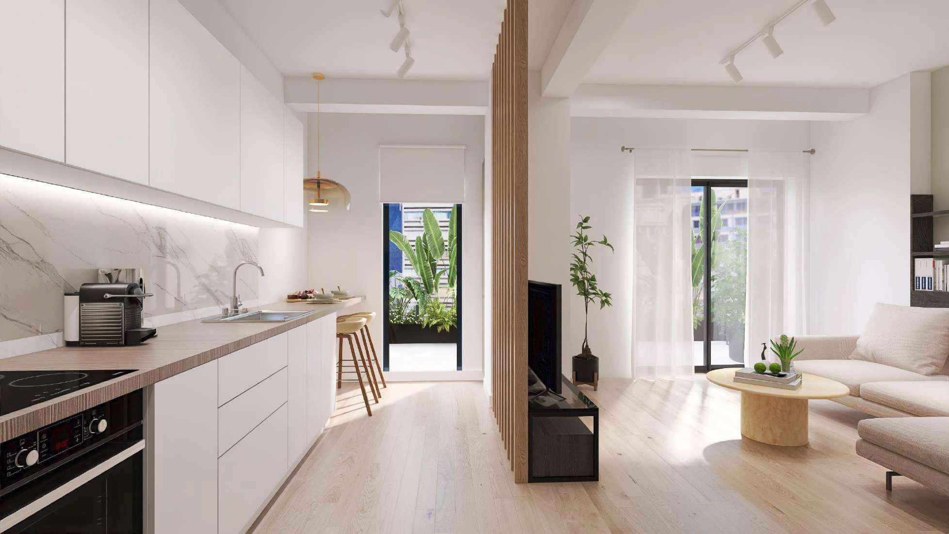 آپارتمانها در یک مجتمع مسکونی مدرن در آتیکا، یونان