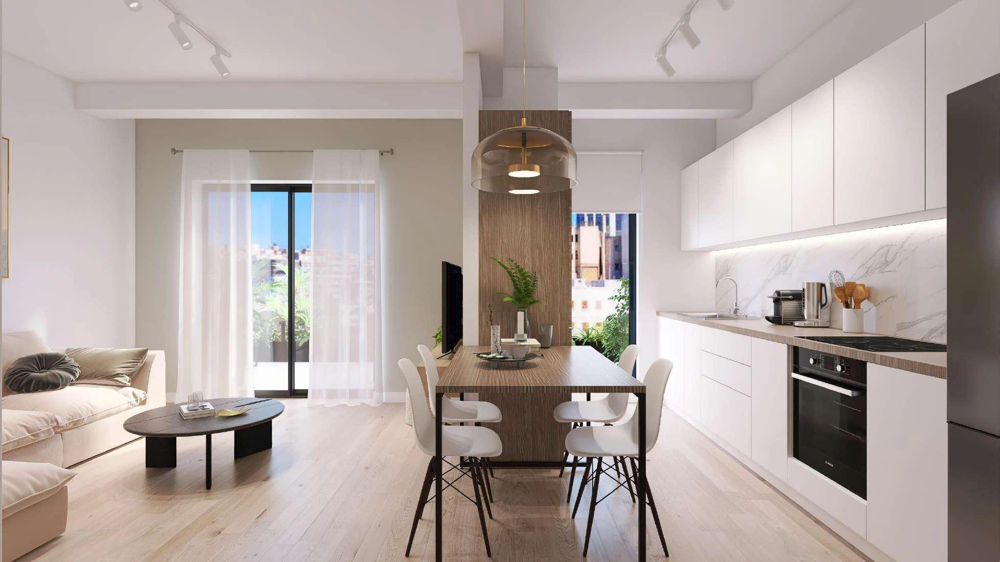 آپارتمانها در یک مجتمع مسکونی مدرن در آتیکا، یونان