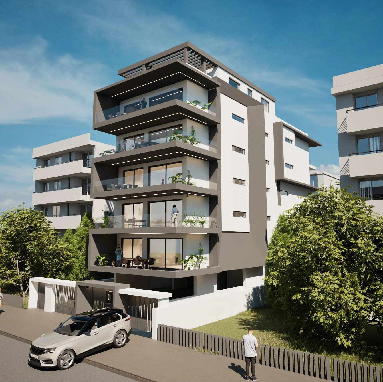 شقق في مجمع سكني في أتيكا، اليونان