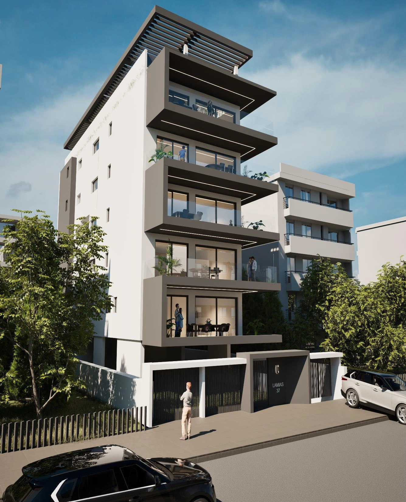 شقق في مجمع سكني في أتيكا، اليونان