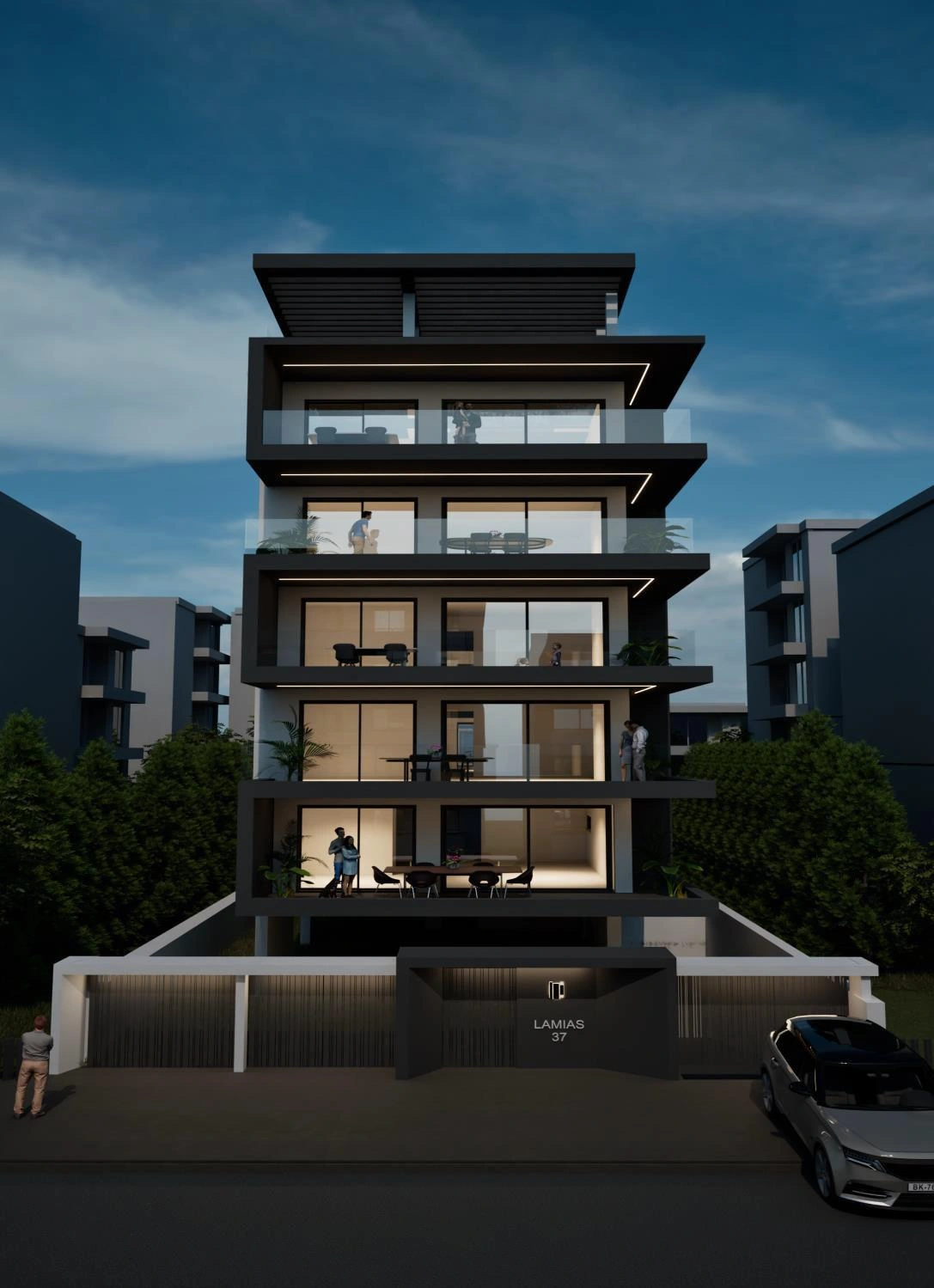 شقق في مجمع سكني في أتيكا، اليونان