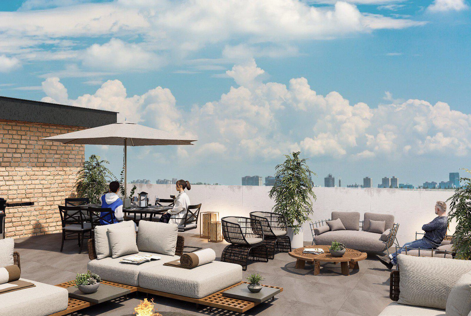 Apartments in a modern residential complex in Istanbul, Turkiye