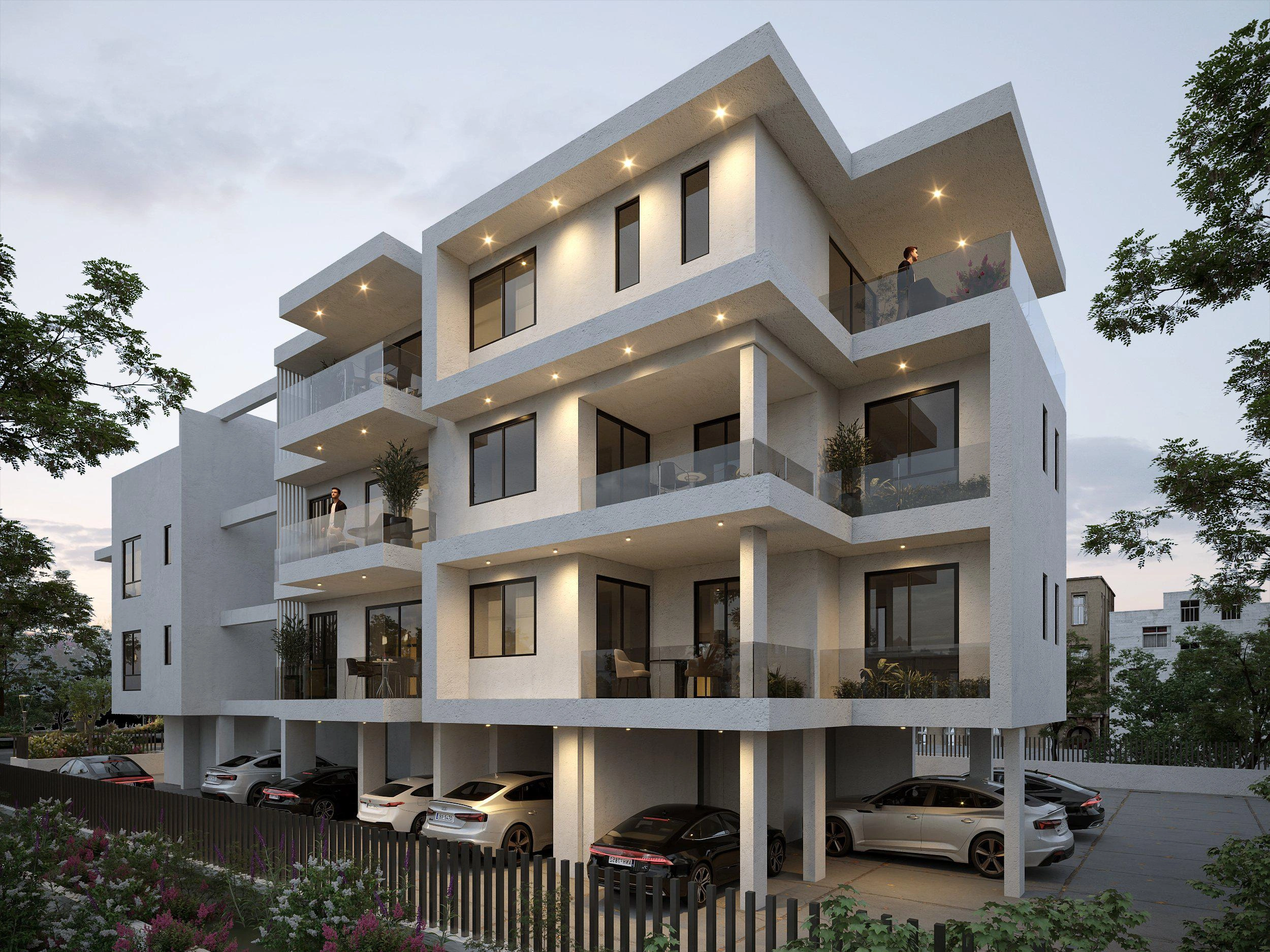 آپارتمانها در یک مجتمع مسکونی مدرن در فاماگوستا، قبرس