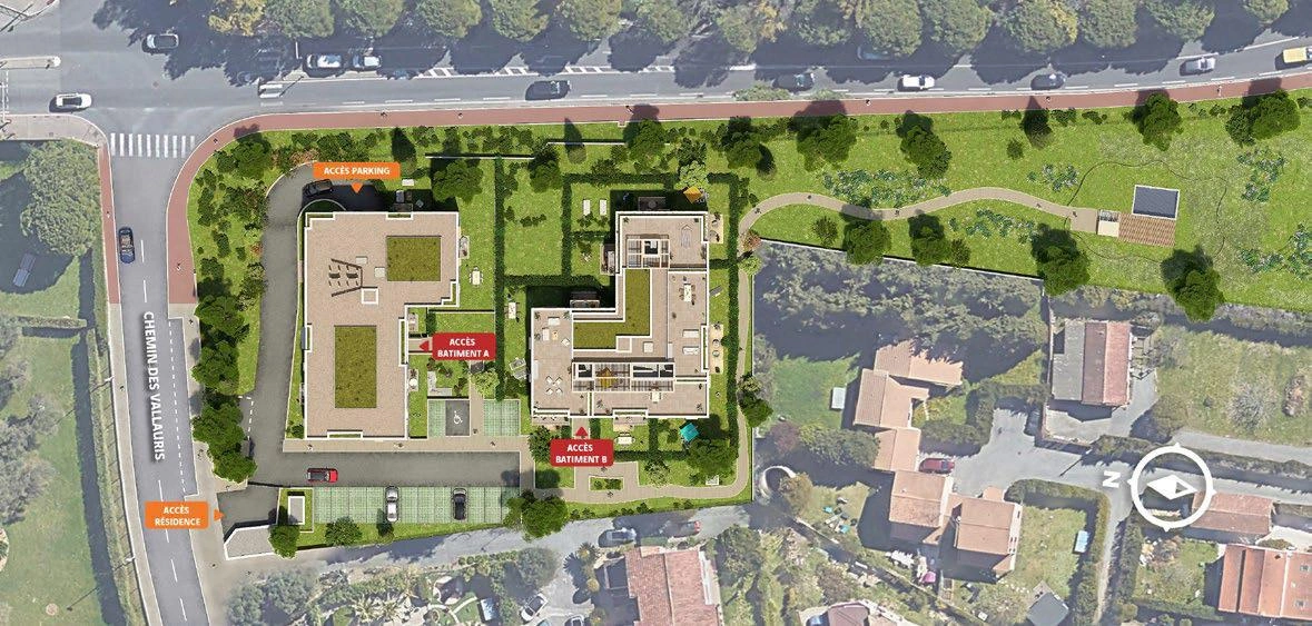 位于法国普罗旺斯-阿尔卑斯-蔚蓝海岸大区的现代住宅公寓