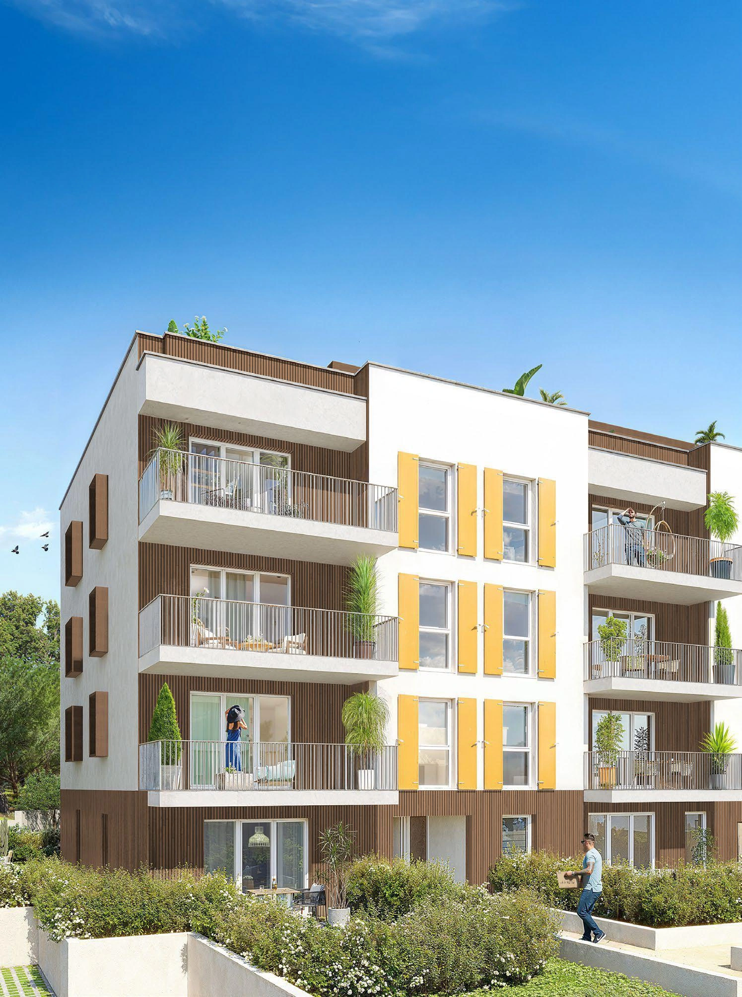 位于法国普罗旺斯-阿尔卑斯-蔚蓝海岸大区的现代住宅公寓