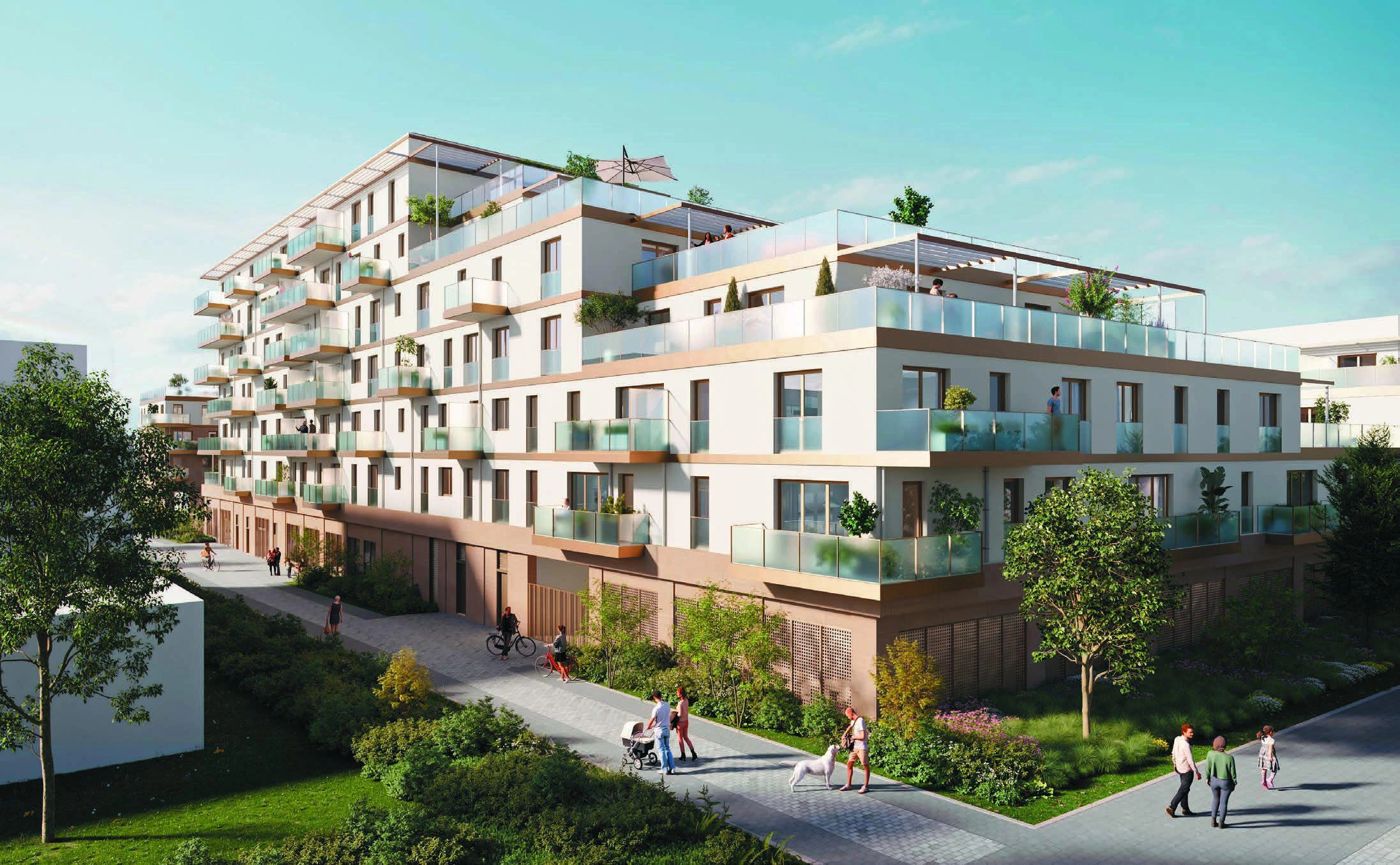 Apartments in a modern residential complex in Antony, France