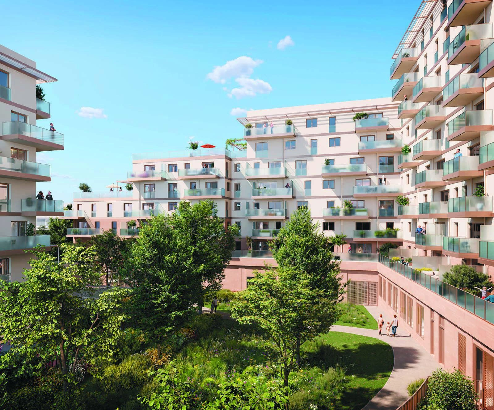 Apartments in a modern residential complex in Antony, France