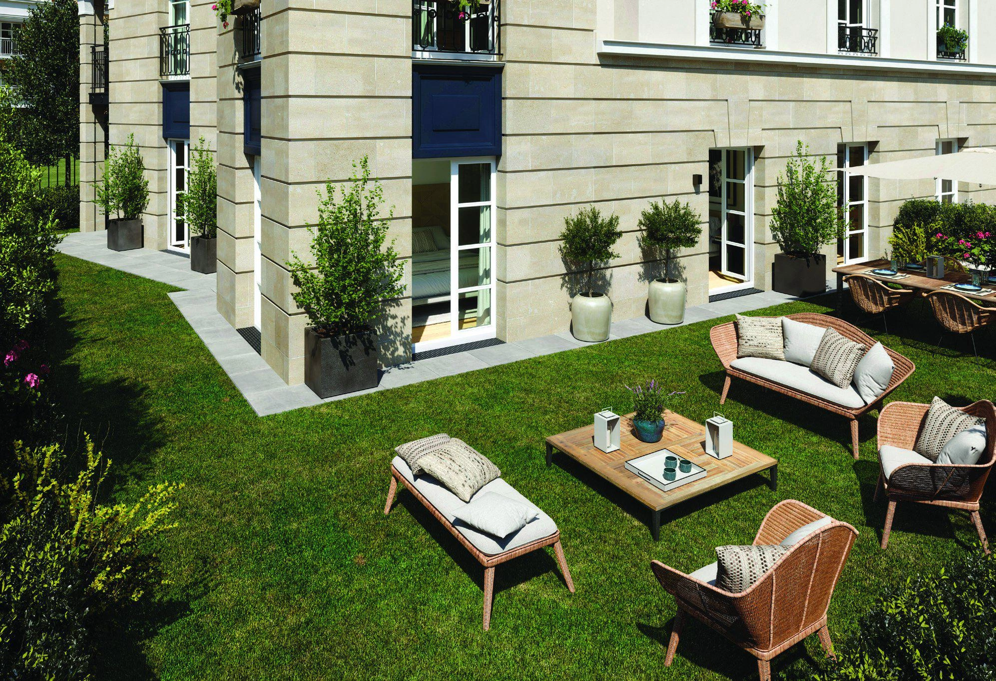 法兰西岛大区现代住宅小区公寓