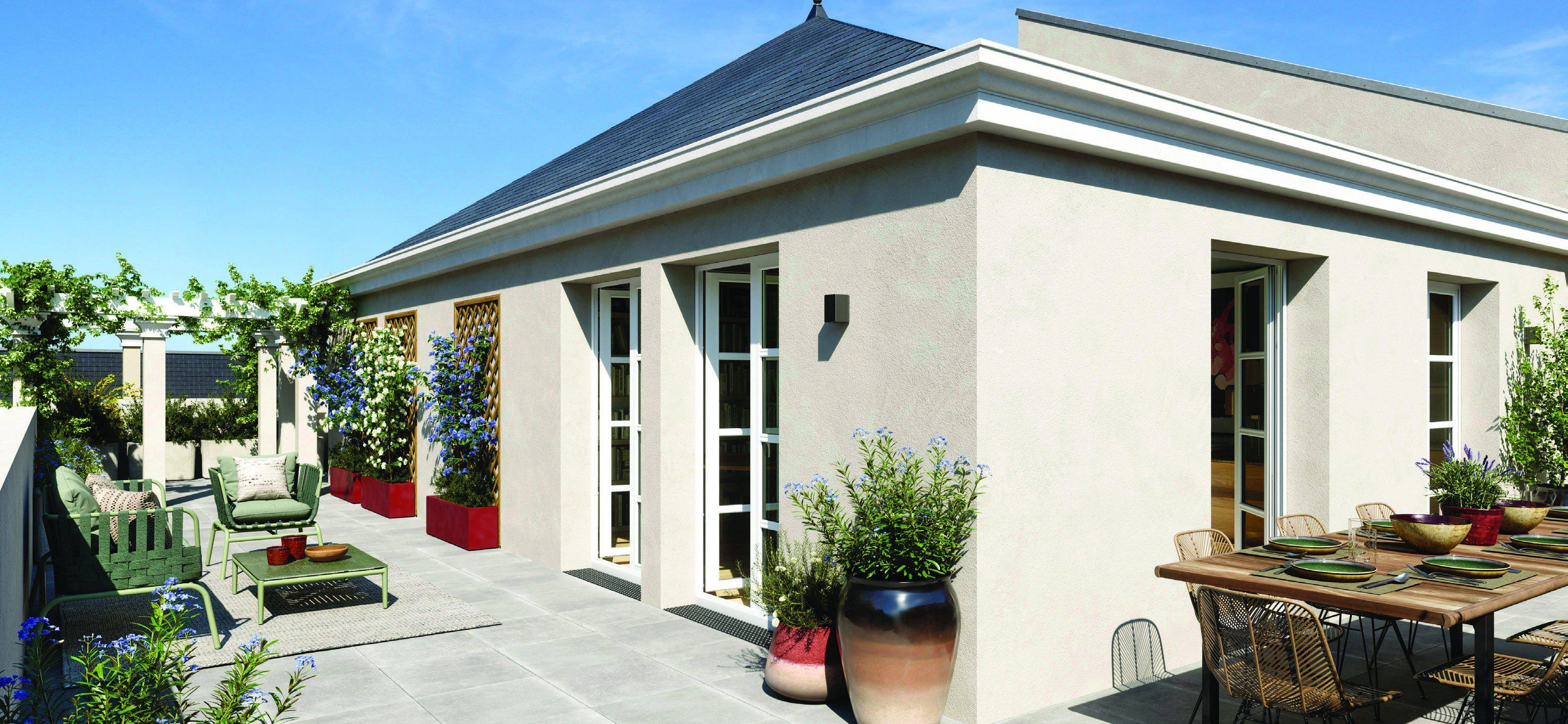 法兰西岛大区现代住宅小区公寓