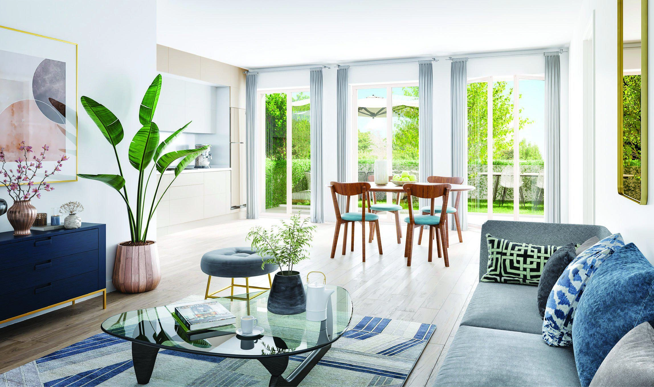 法兰西岛大区现代住宅小区公寓