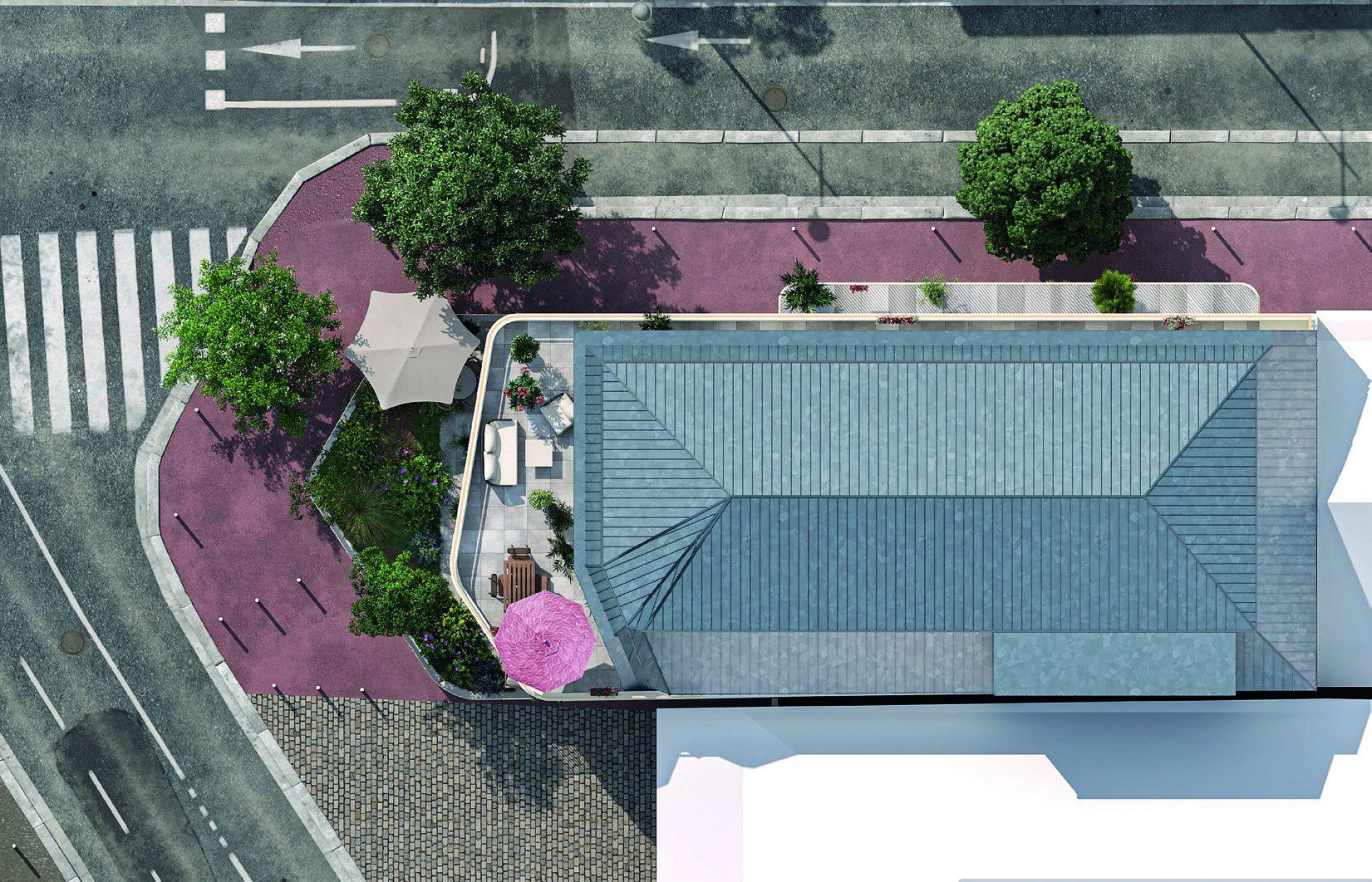 Apartments in a modern residential complex in Suresnes, France