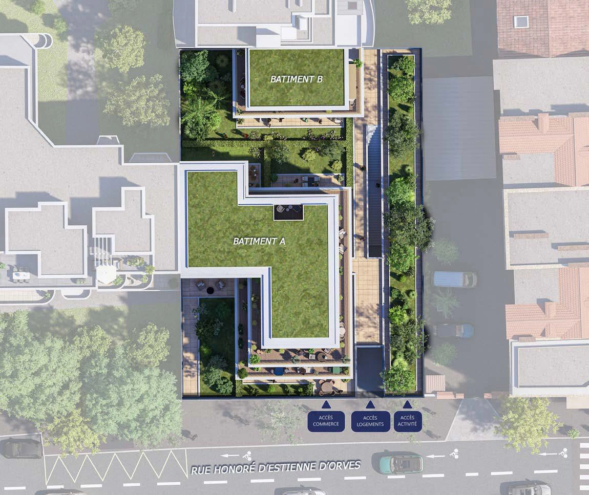 位于法国法兰西岛大区现代住宅小区的公寓