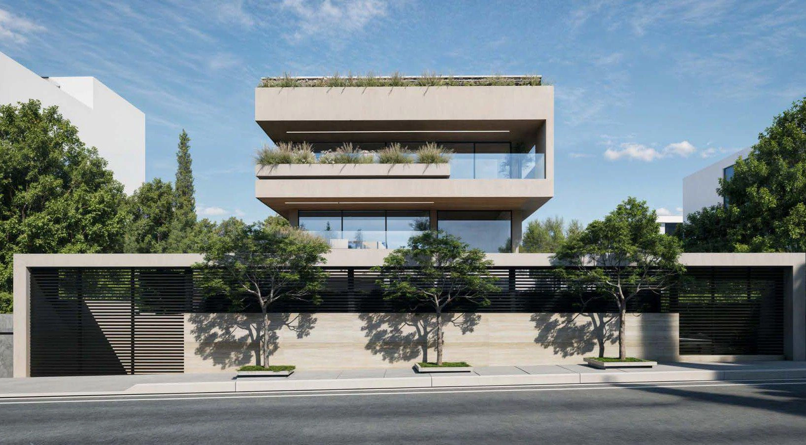 एटिका, ग्रीस के एक आधुनिक आवासीय परिसर में अपार्टमेंट