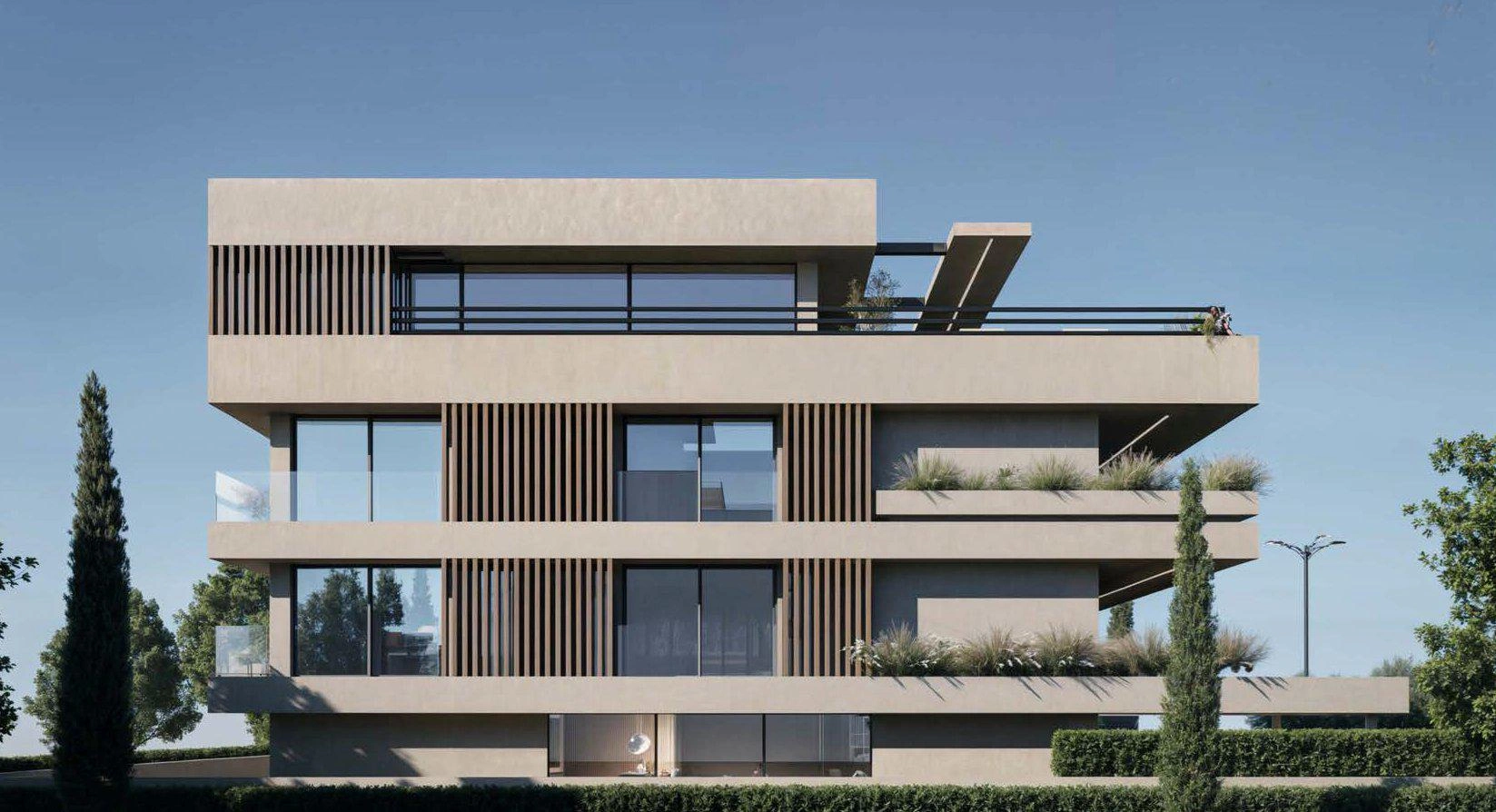 एटिका, ग्रीस के एक आधुनिक आवासीय परिसर में अपार्टमेंट