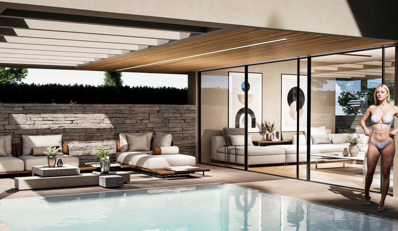 एटिका, ग्रीस के एक आधुनिक आवासीय परिसर में अपार्टमेंट