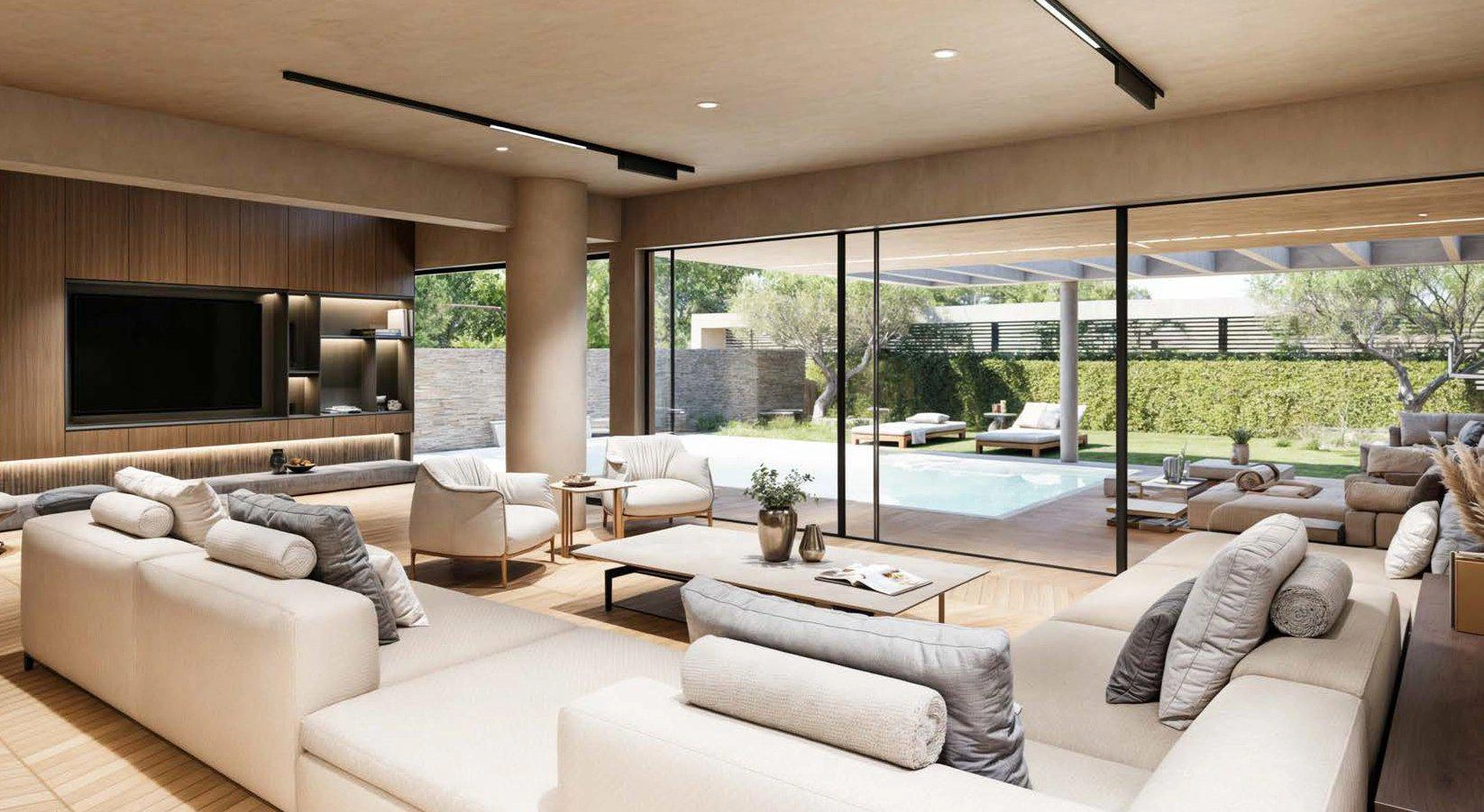 एटिका, ग्रीस के एक आधुनिक आवासीय परिसर में अपार्टमेंट