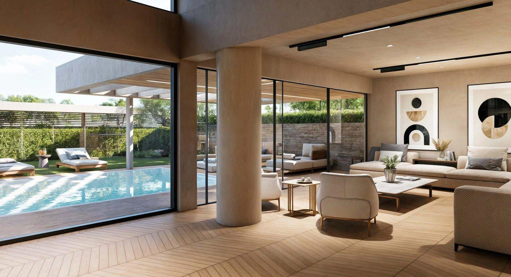 एटिका, ग्रीस के एक आधुनिक आवासीय परिसर में अपार्टमेंट