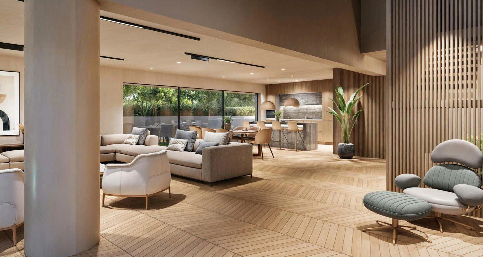 एटिका, ग्रीस के एक आधुनिक आवासीय परिसर में अपार्टमेंट