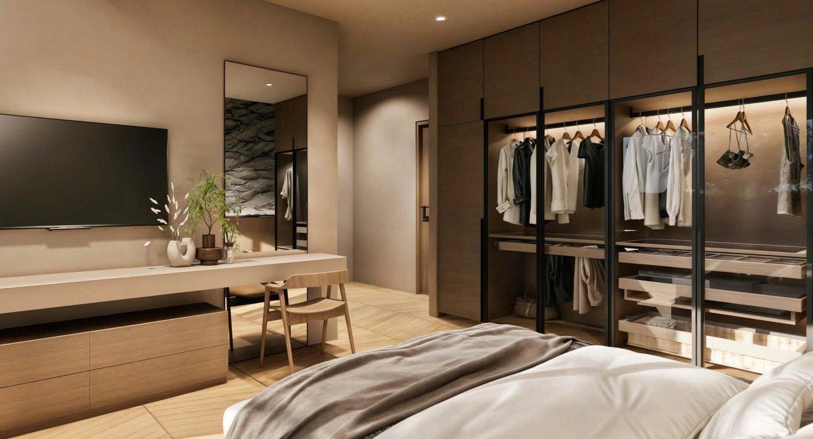 एटिका, ग्रीस के एक आधुनिक आवासीय परिसर में अपार्टमेंट