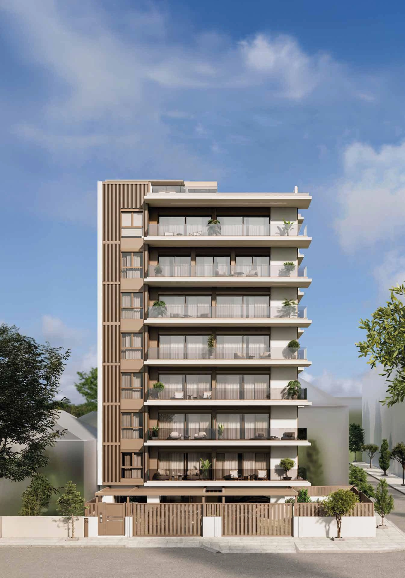 希腊阿提卡住宅小区内的公寓