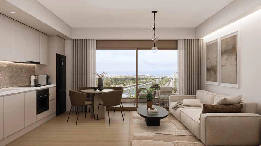 希腊阿提卡住宅小区内的公寓