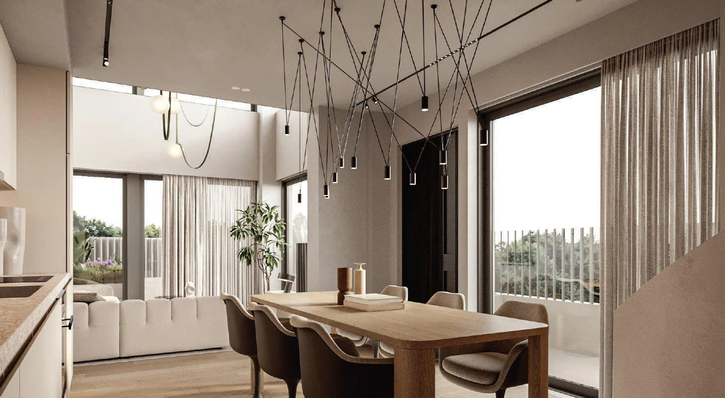 Apartments in a modern residential complex in Attica, Greece