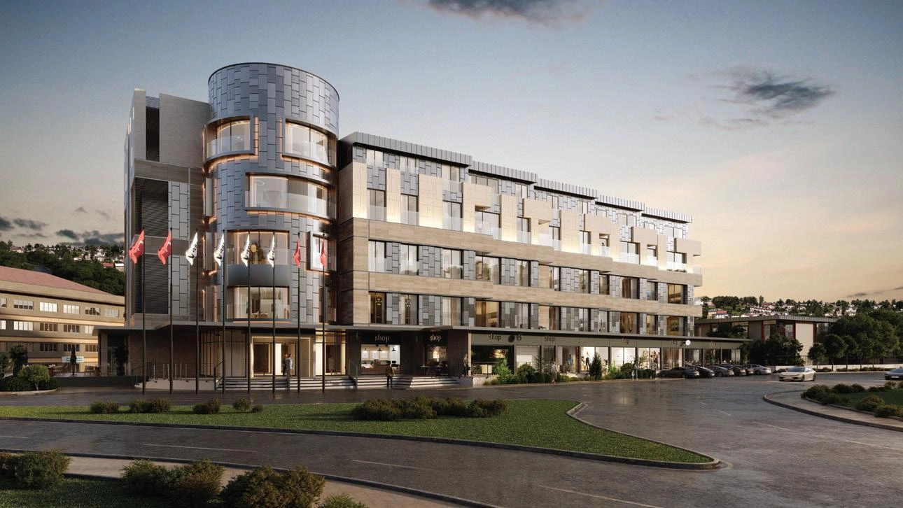 Apartments in a modern residential complex in Istanbul, Turkiye