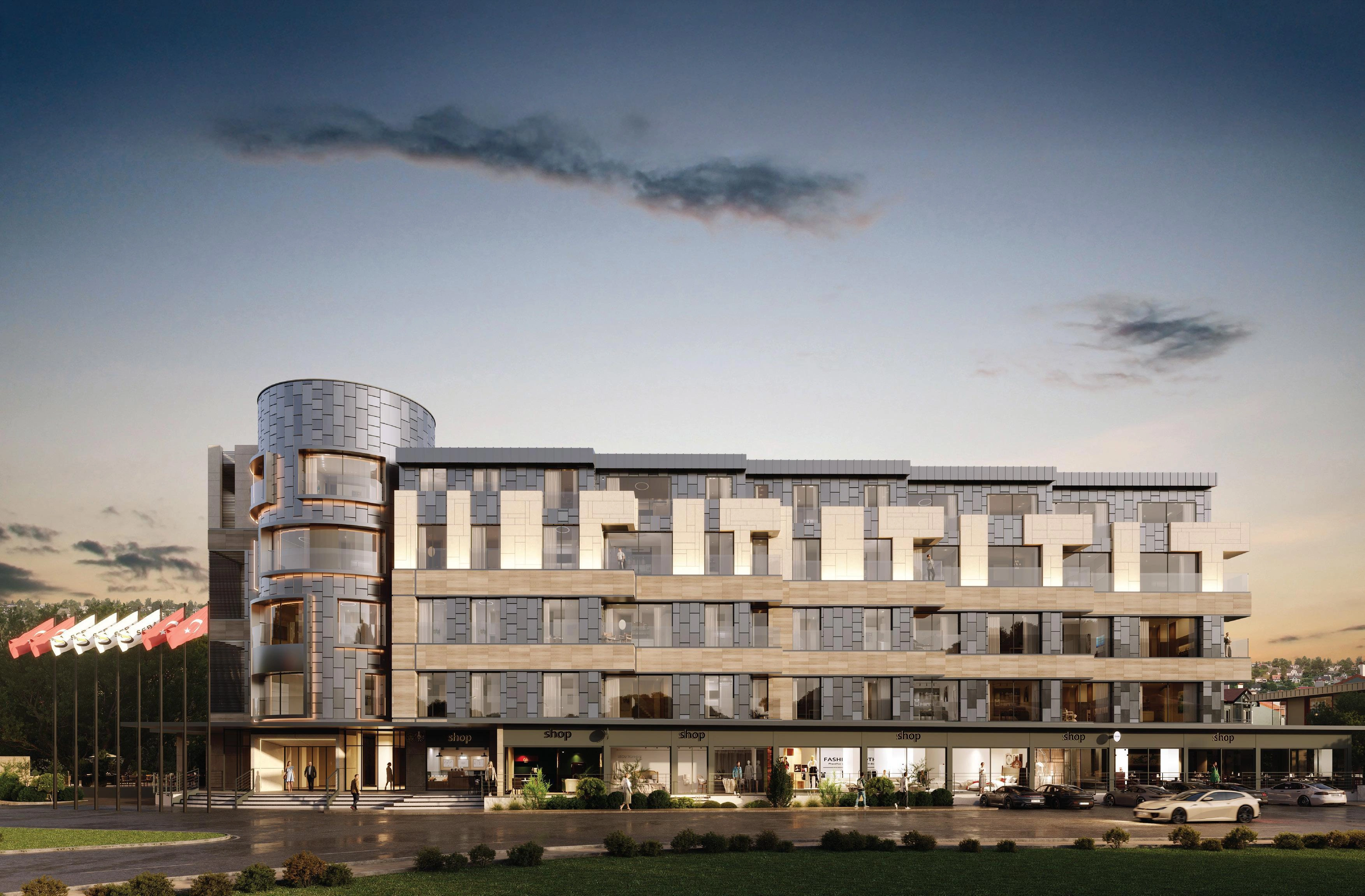 Apartments in a modern residential complex in Istanbul, Turkiye