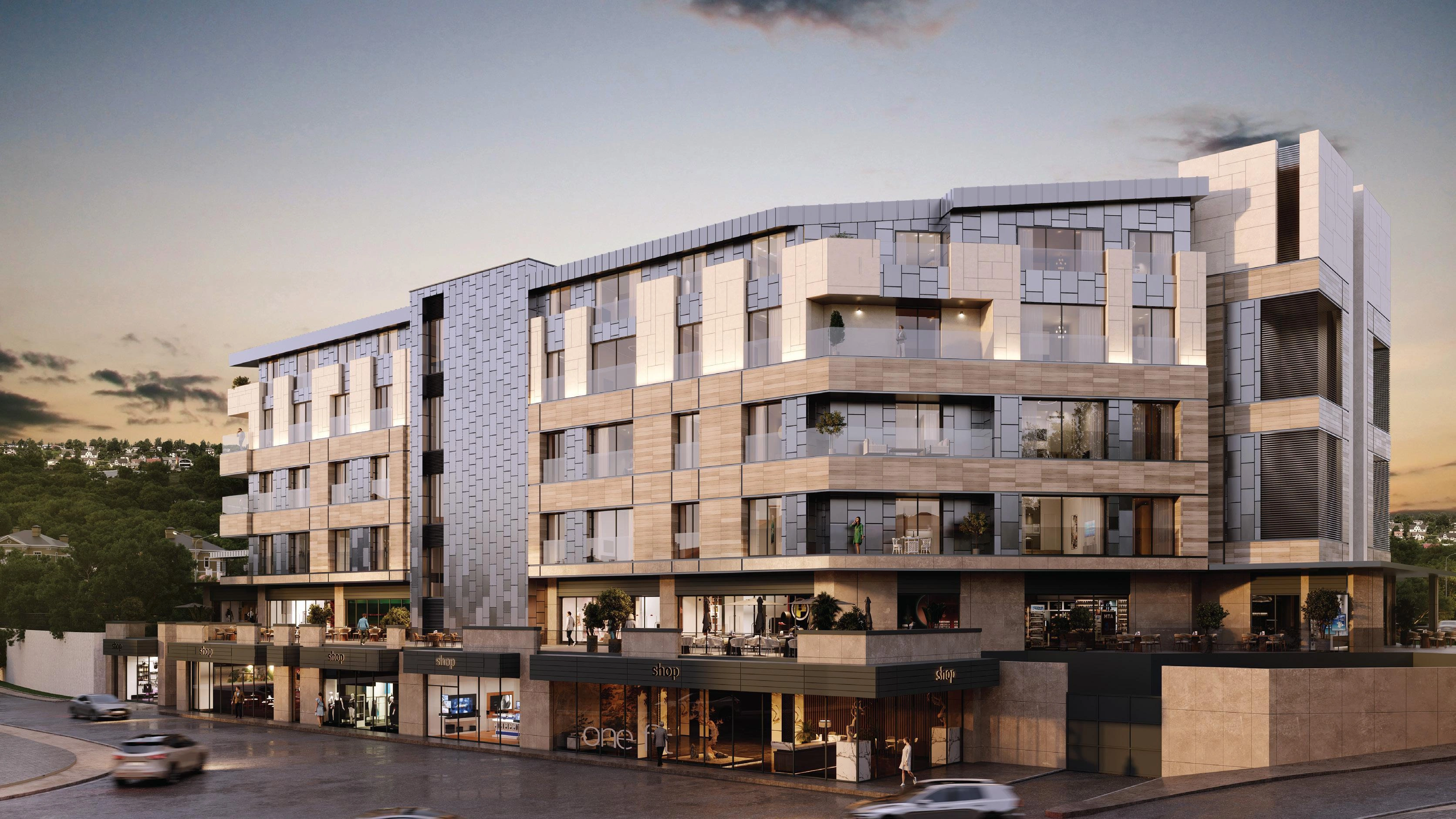 Apartments in a modern residential complex in Istanbul, Turkiye