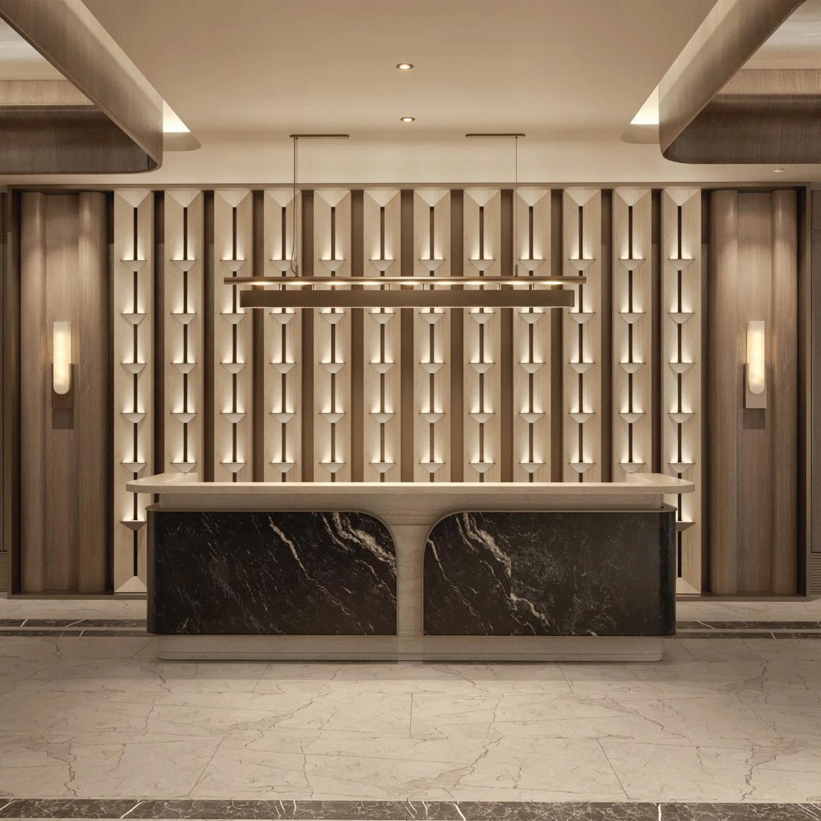 Apartments in a modern residential complex in Istanbul, Turkiye