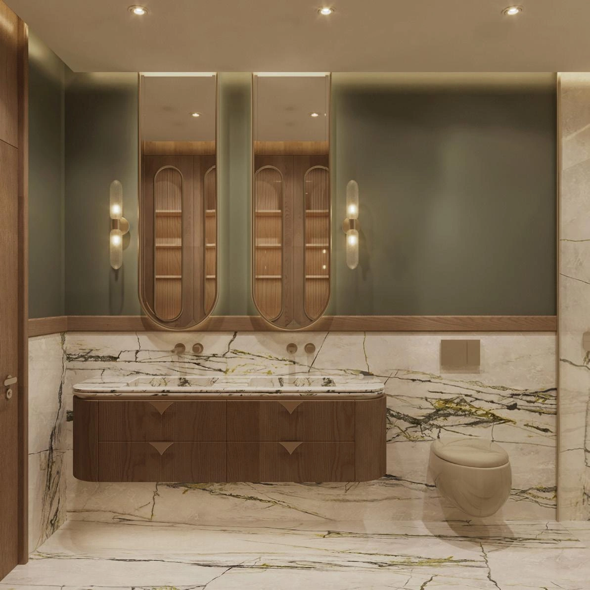 Apartments in a modern residential complex in Istanbul, Turkiye