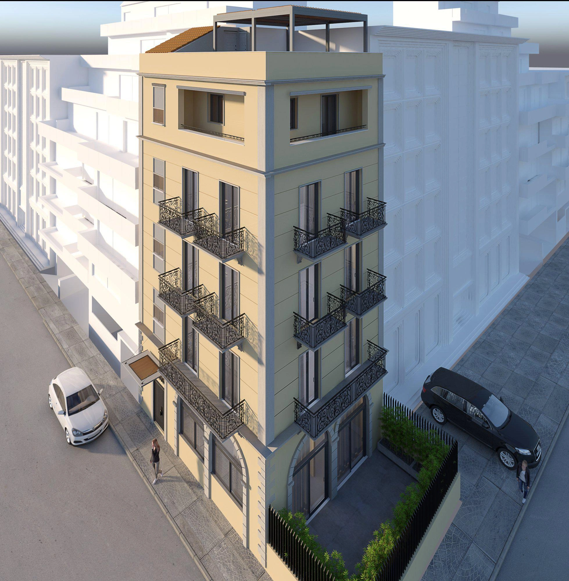 بنتهاوس في مبنى على الطراز النيوكلاسيكي في أتيكا، اليونان