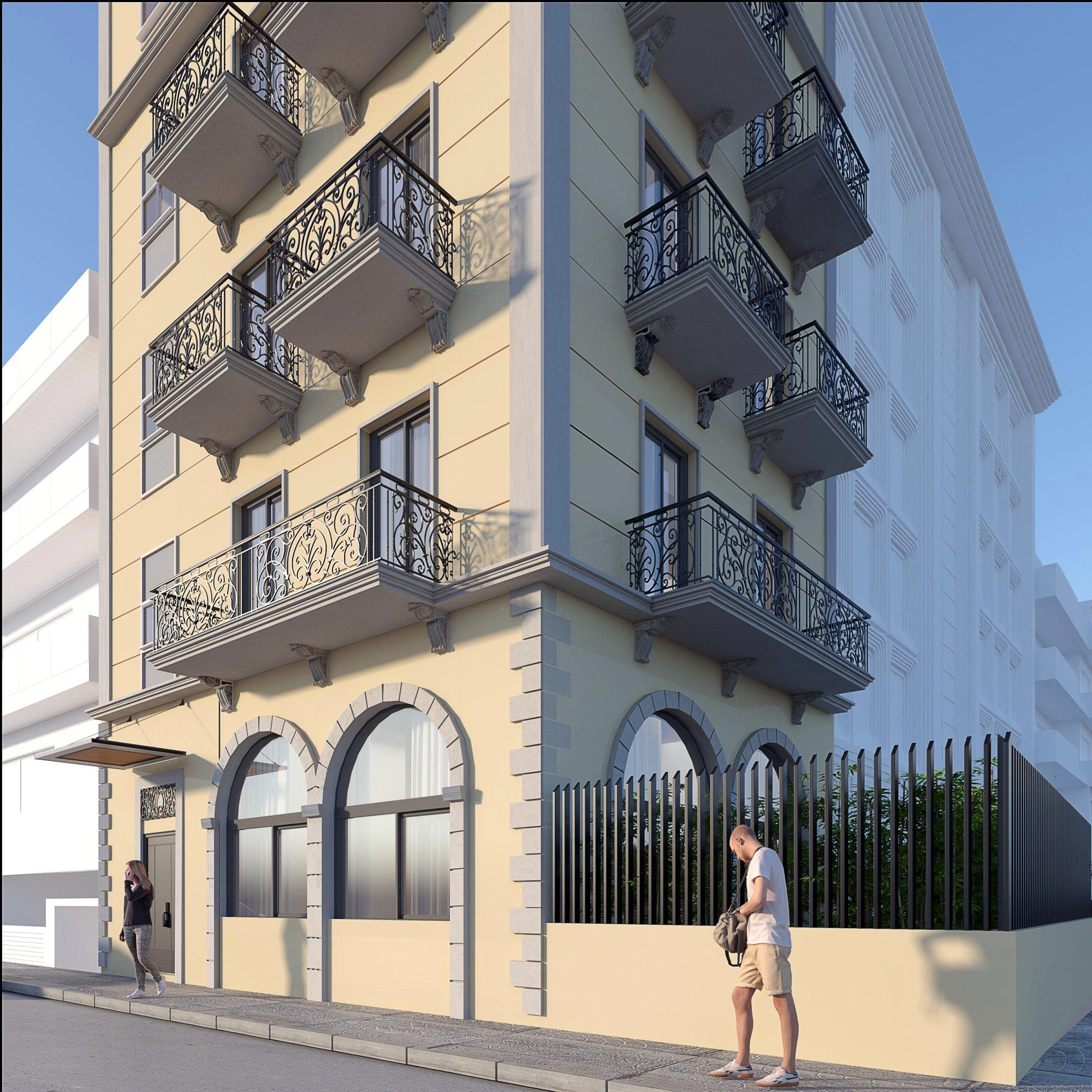 بنتهاوس في مبنى على الطراز النيوكلاسيكي في أتيكا، اليونان