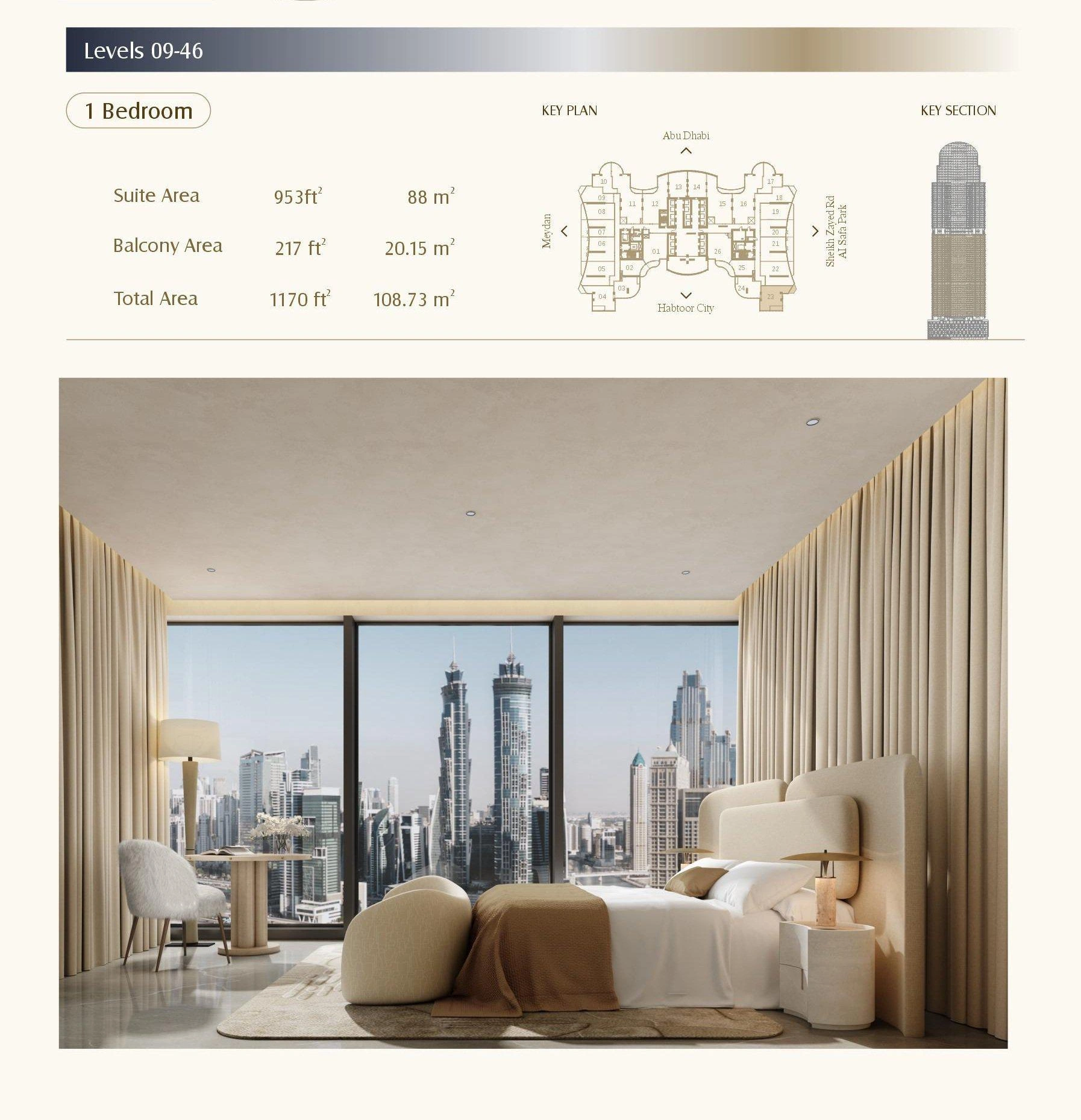 Al Habtoor Tower अपार्टमेंट्स, संयुक्त अरब अमीरात, दुबई