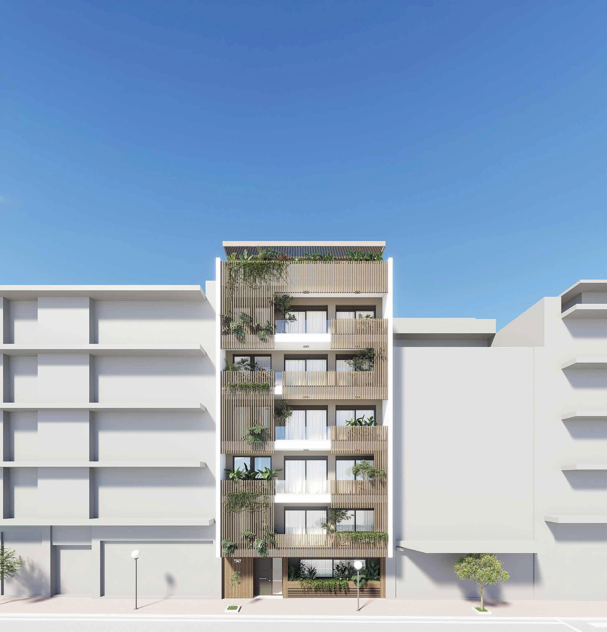 Apartments in a modern residential complex in Attica, Greece