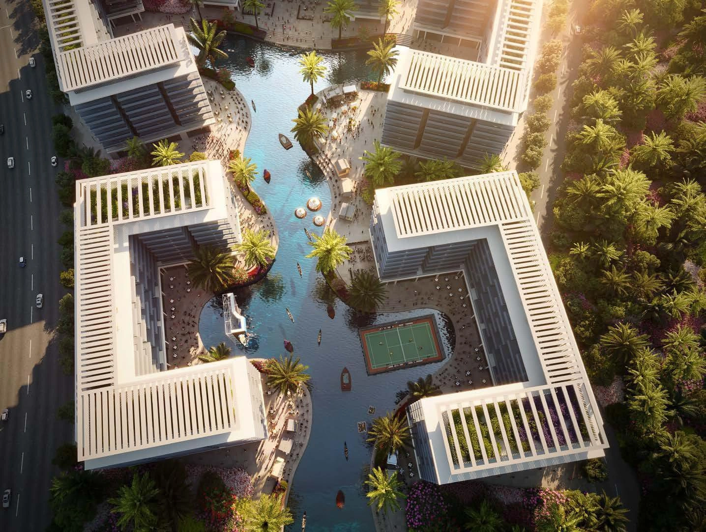 Apartamentos en un moderno complejo residencial en Dubái, Emiratos Árabes Unidos