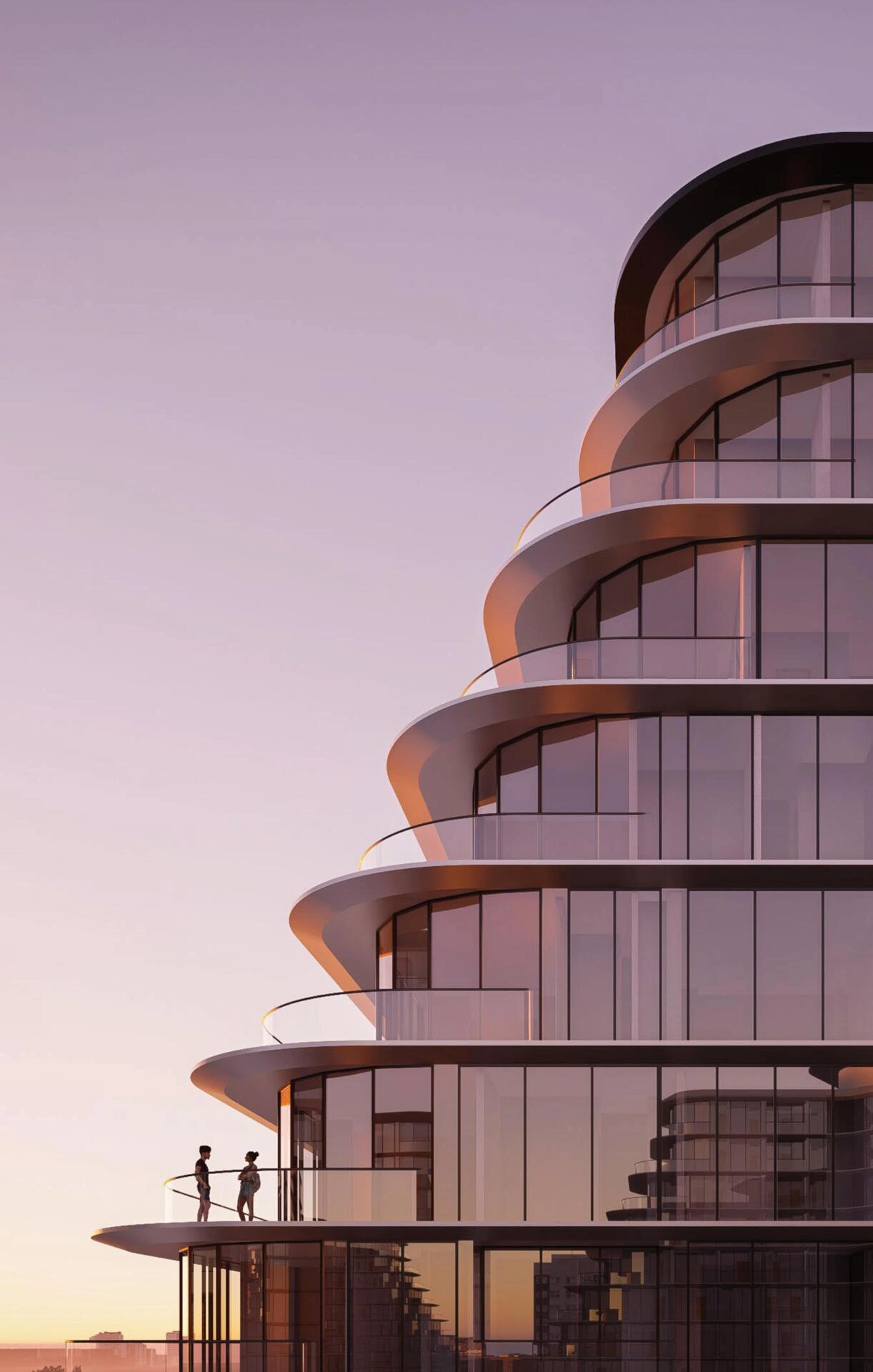 位于阿联酋迪拜现代住宅小区的公寓