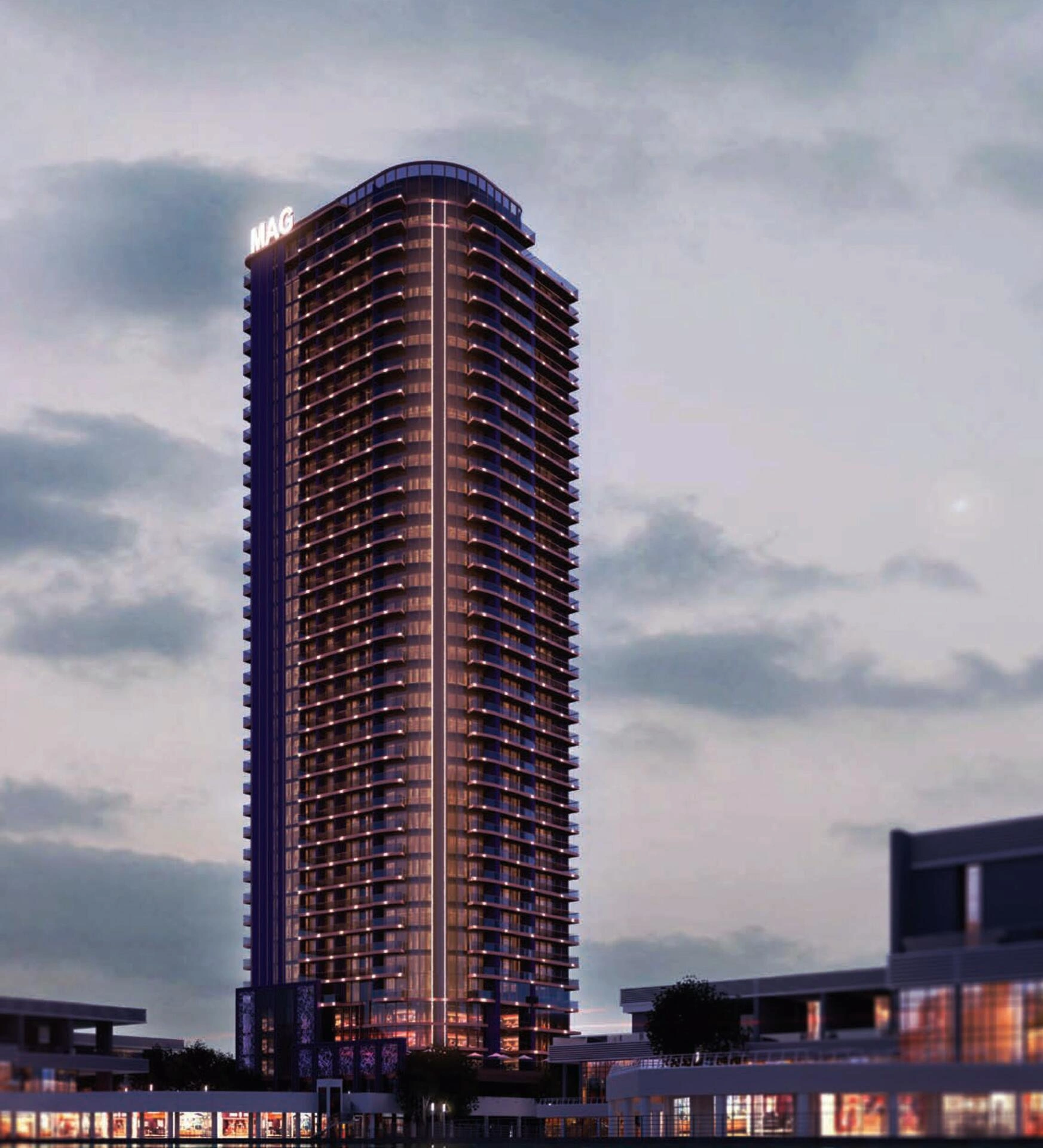 位于迪拜(阿拉伯联合酋长国)新建住宅小区的公寓