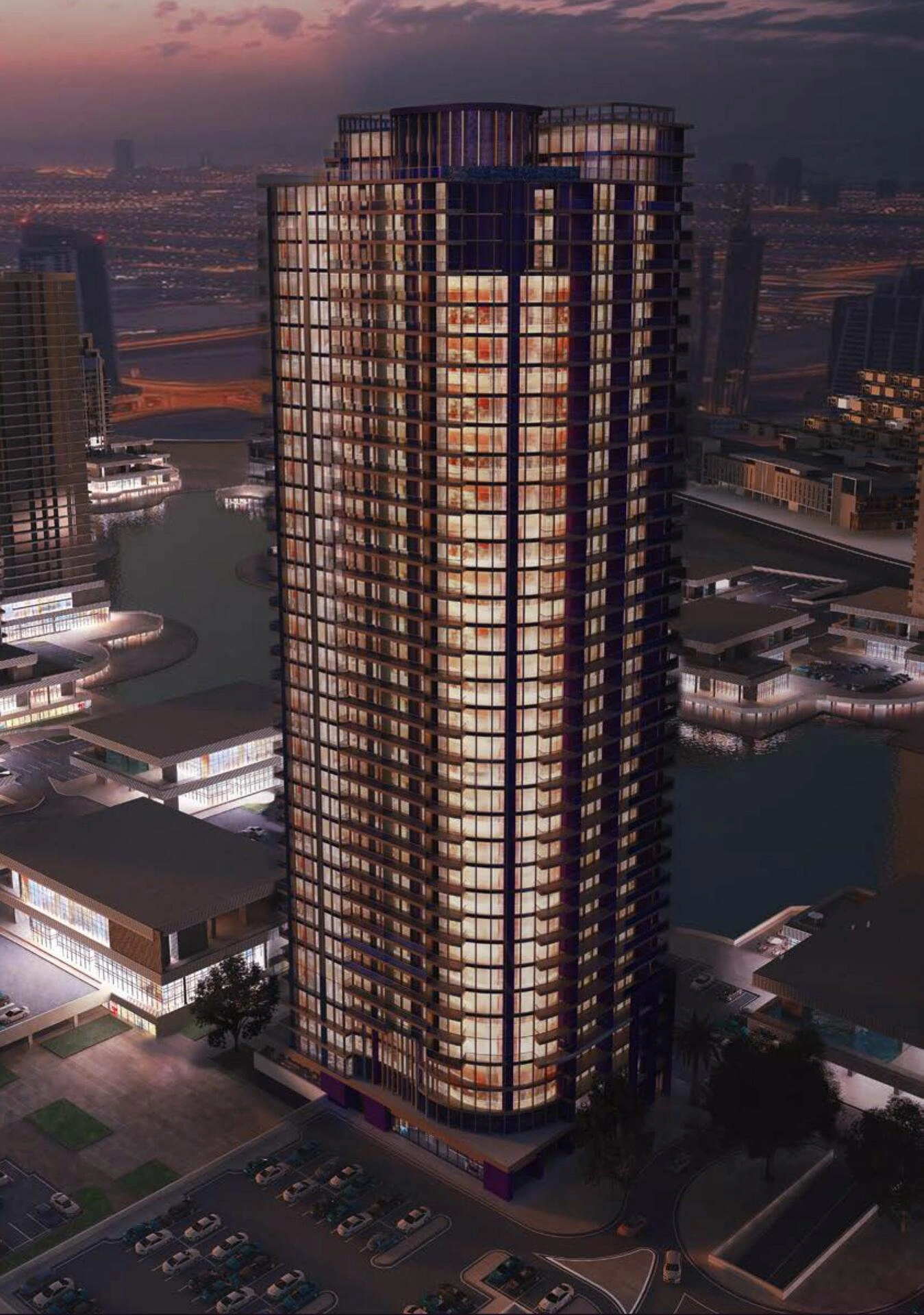 位于迪拜(阿拉伯联合酋长国)新建住宅小区的公寓