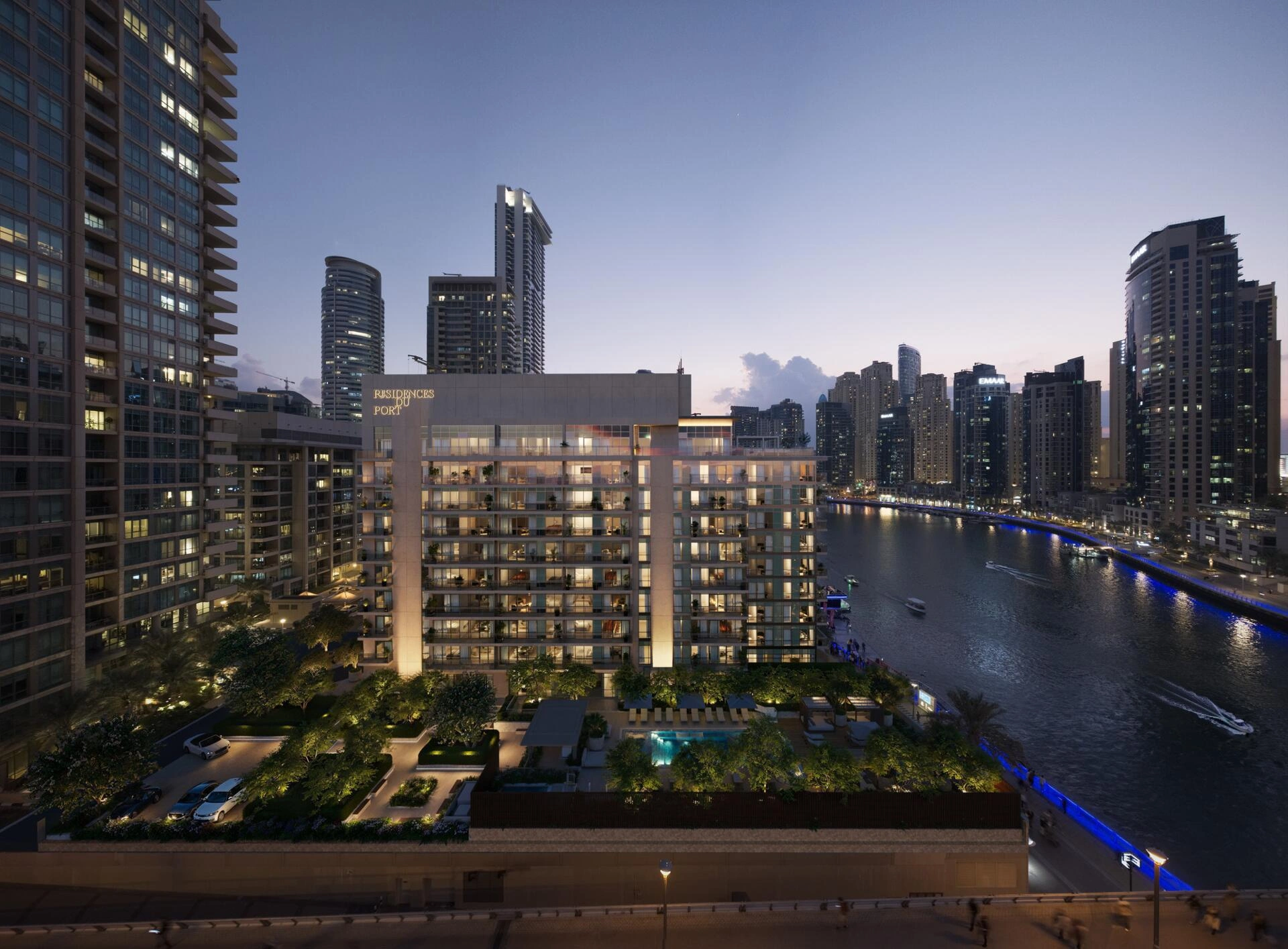 位于阿联酋迪拜住宅综合体的公寓