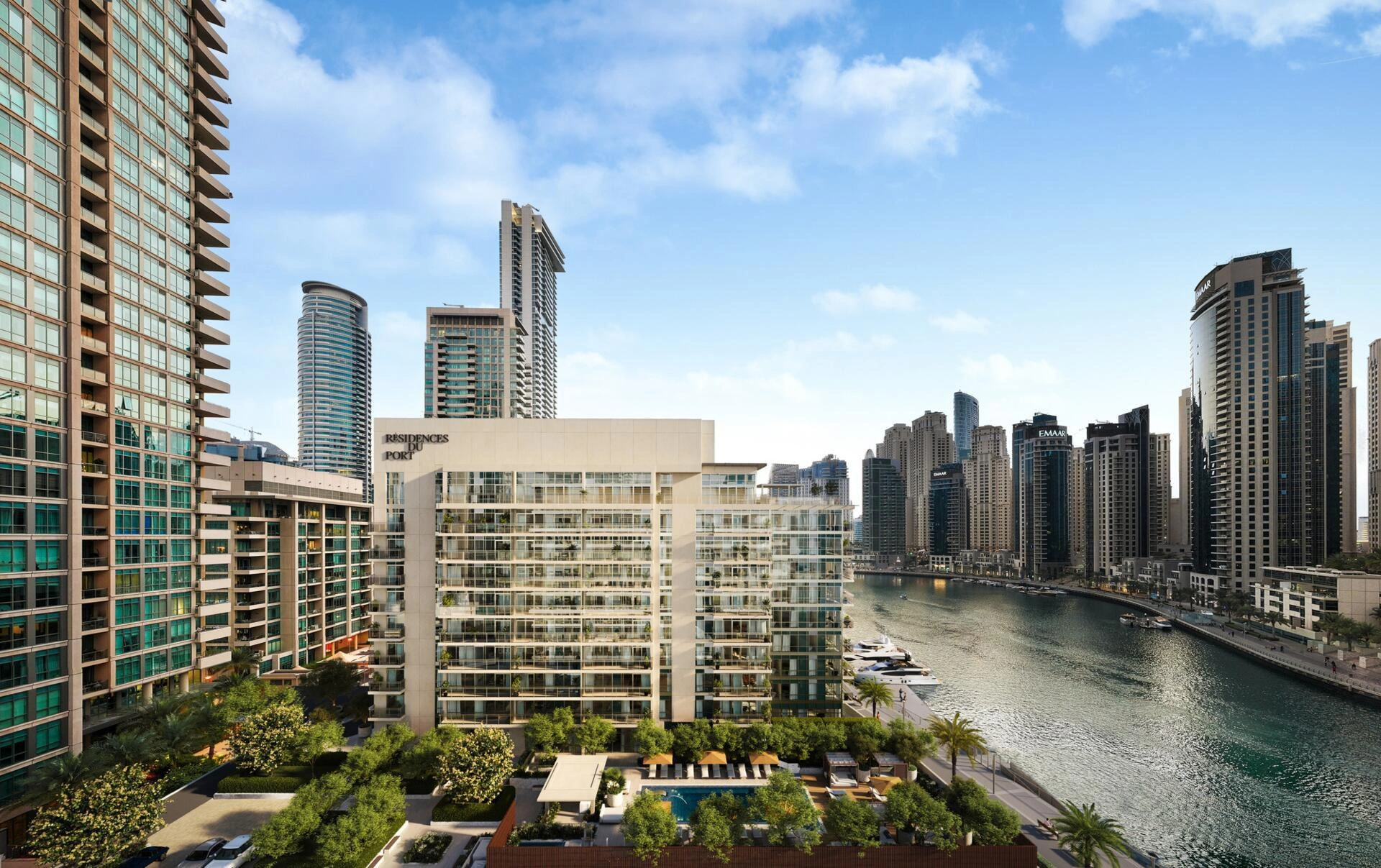 位于阿联酋迪拜住宅综合体的公寓