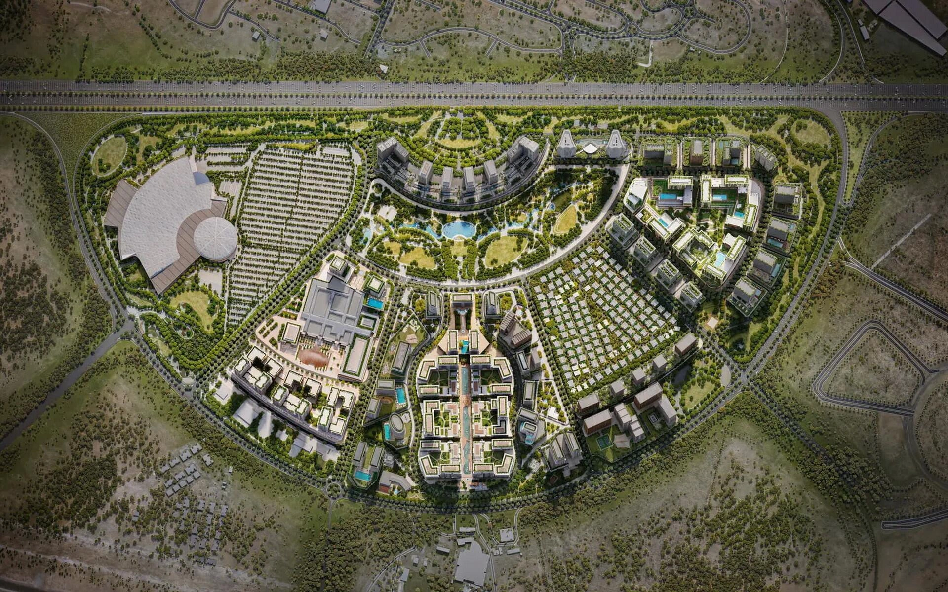 位于阿拉伯城(City of Arabia),迪拜,阿拉伯联合酋长国的现代住宅综合体项目