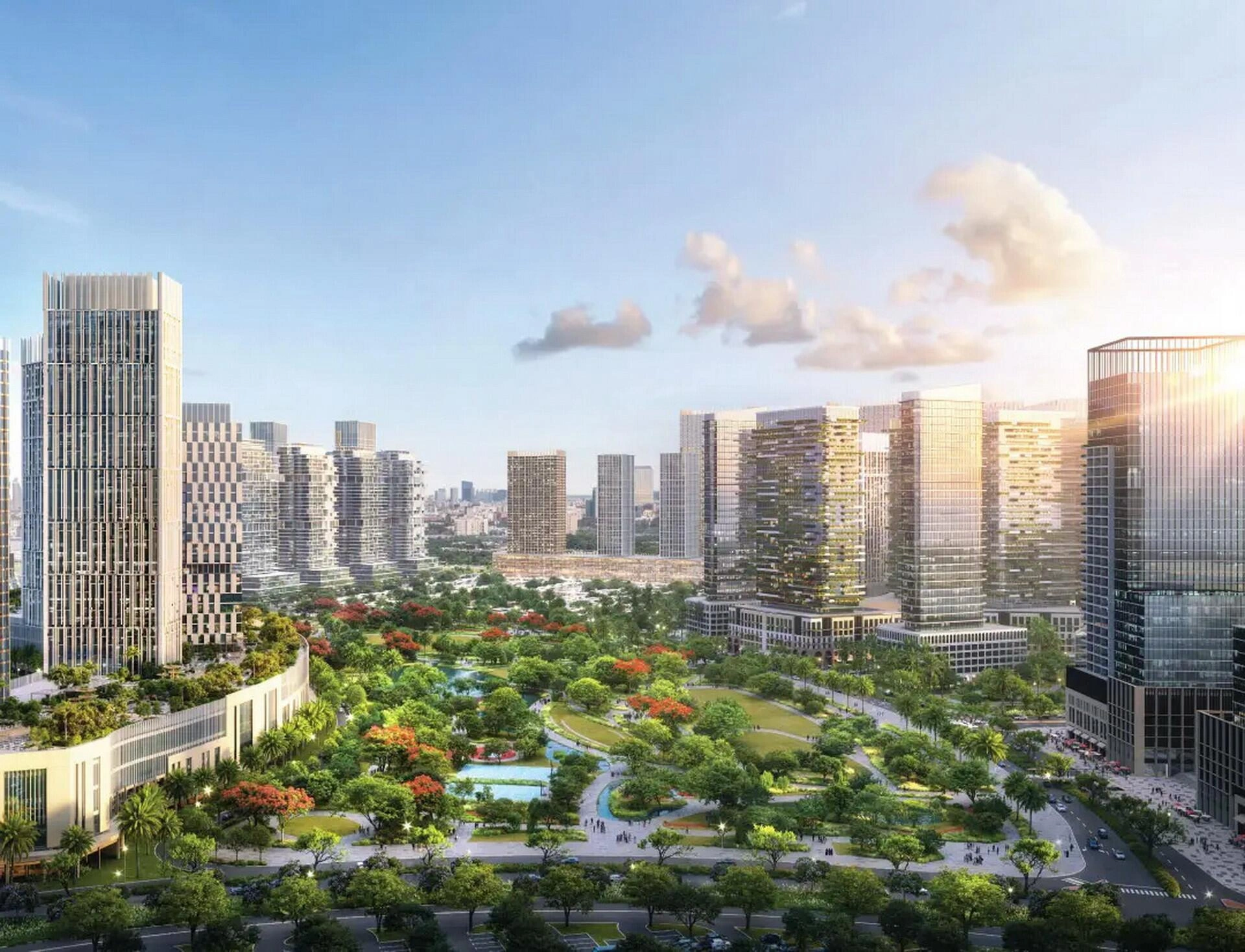 位于阿拉伯城(City of Arabia),迪拜,阿拉伯联合酋长国的现代住宅综合体项目