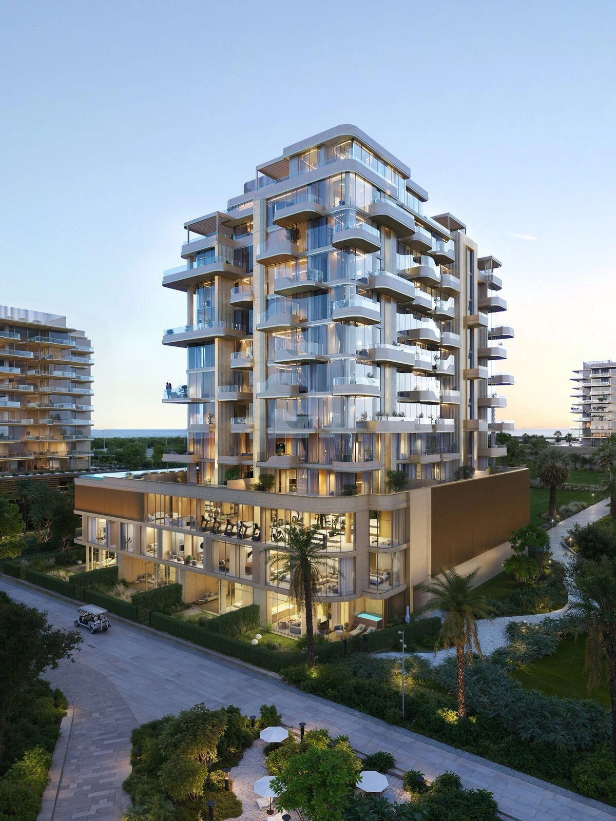 位于迪拜(阿拉伯联合酋长国)现代住宅综合体的公寓