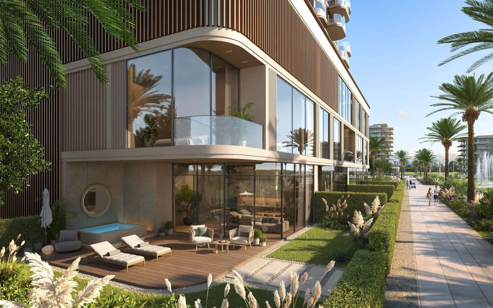 位于迪拜(阿拉伯联合酋长国)现代住宅综合体的公寓