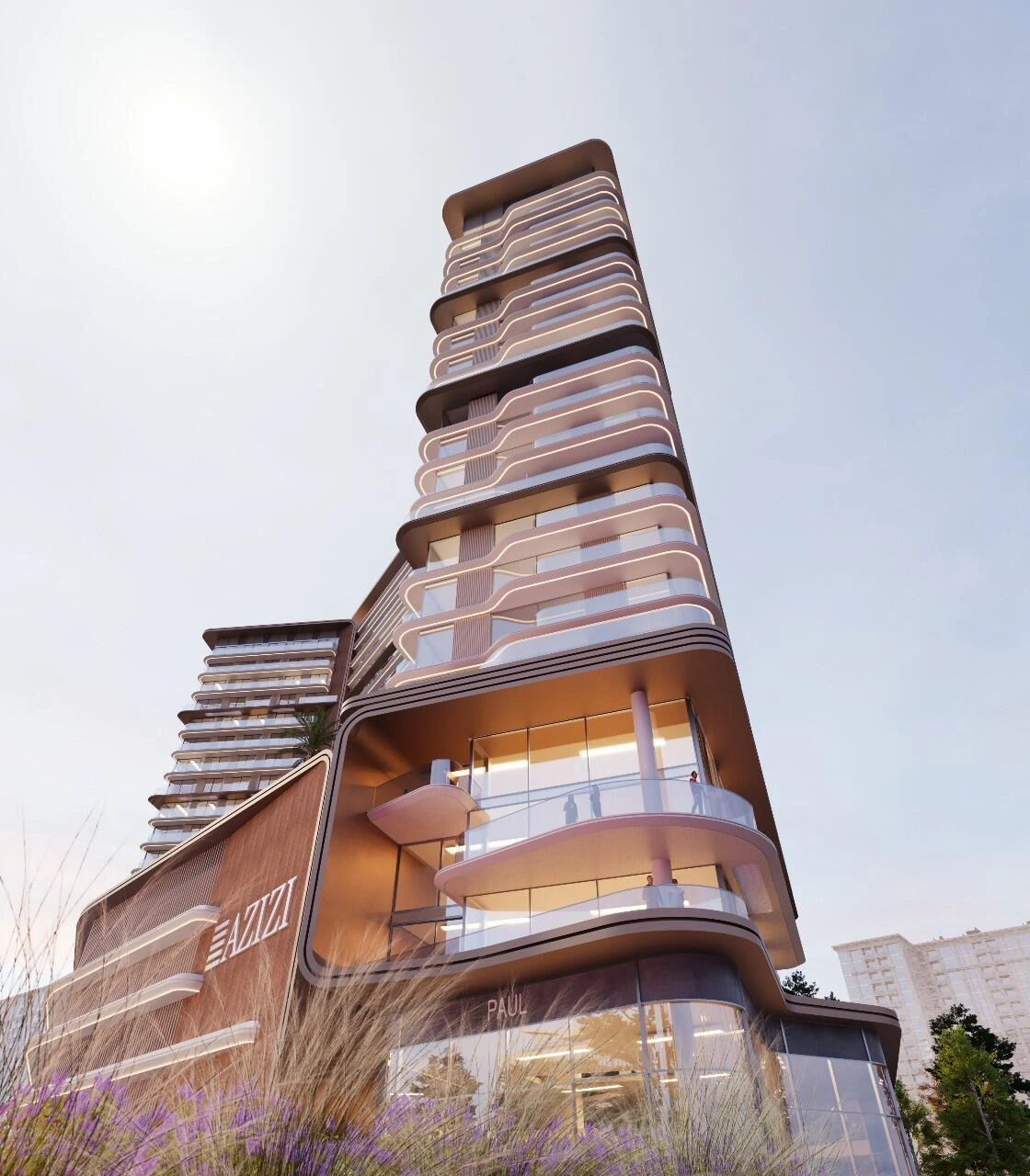 位于阿联酋迪拜的现代住宅小区公寓